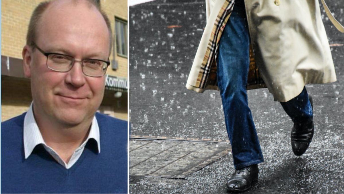 Per Borg, kommunchef i Hylte ser regnet som en tillgång. (Jan Bergman/Hallandsposten & Sophia Tanaka/TT)